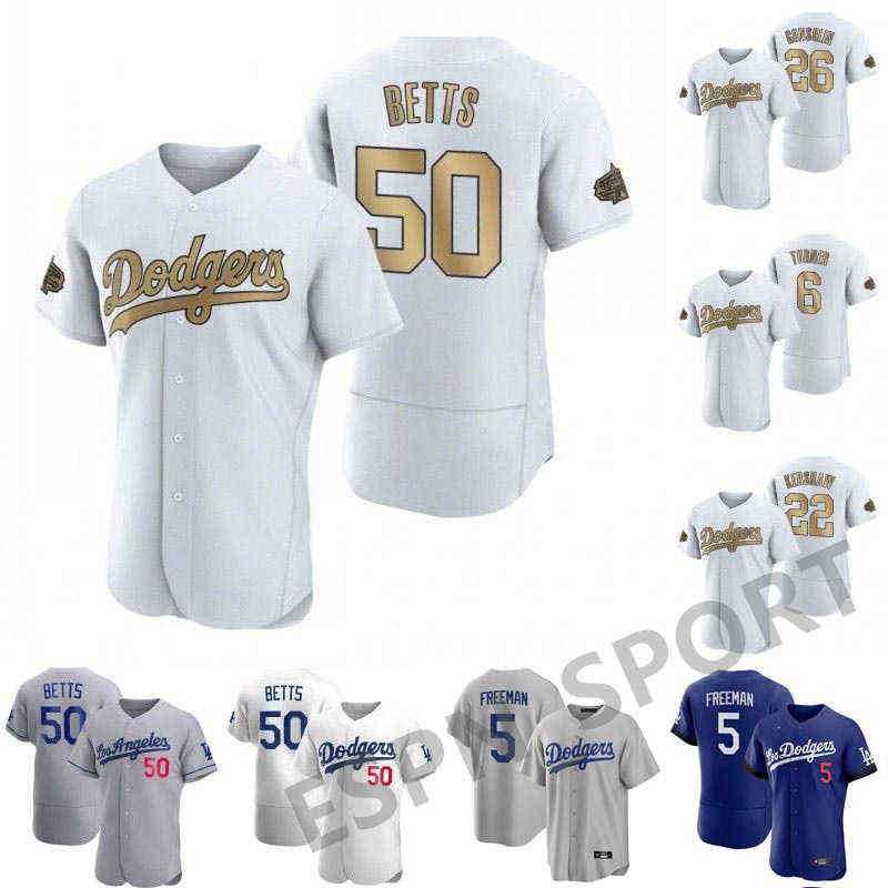 

Jay College Baseball Wears LA 2022 All-Star 50 Mookie Betts Dodgers Jersey 5 Freddie Freeman 6 Trea Turner 12 Joey Gallo 22 Clayton Kershaw 7 Ju, Mens cool base white