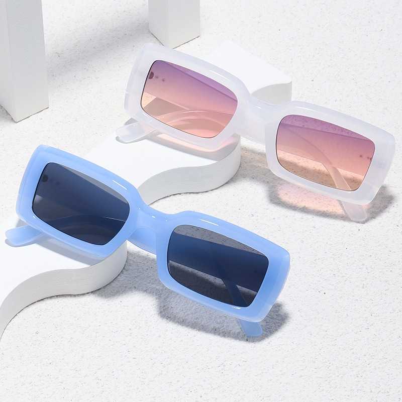 

Jelly Color Square Sunglass Women Brand Designer Fashion Sun Glasses Female Vintage Small Frame Ins Popular Oculos De Sol
