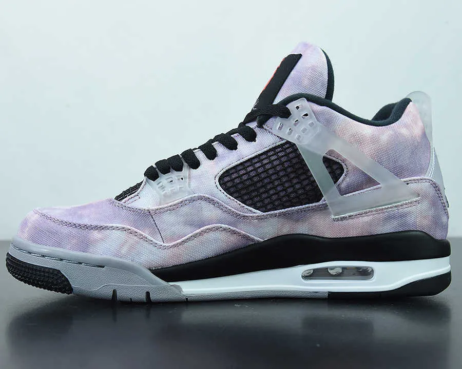 

2023 Basketball Shoes Jumpman 4 Zen Master Top Authentic Quality Amethyst Wave/Bright Crimson-Black-Cement Grey Outdoor Sports Sneakers