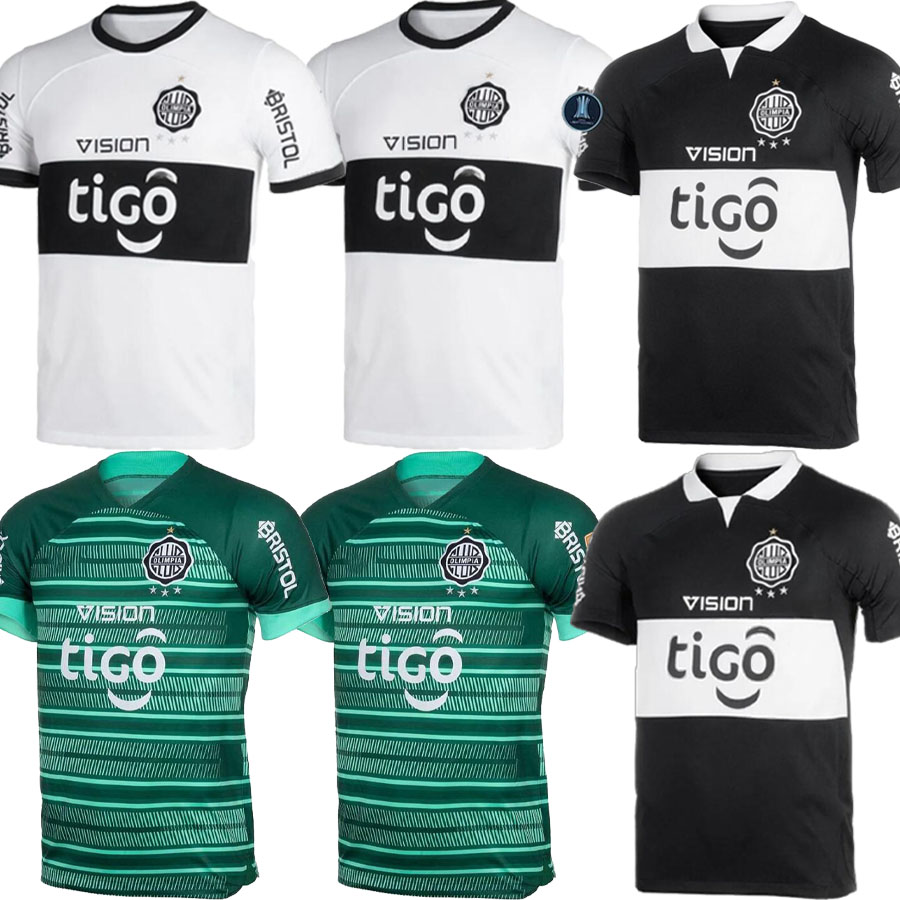 

2022 2023 2024 Club Olimpia soccer jerseys 22 23 Olympia Asuncion Paraguay league Duarte PERALTA home away football shirt Diego, White