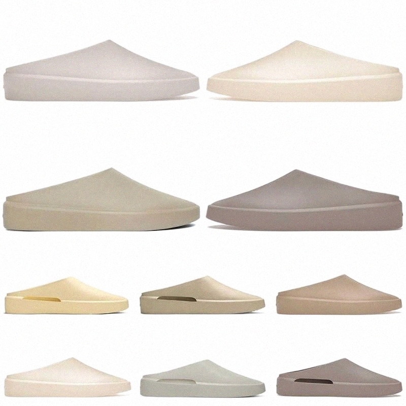 

Wholesale Fears God Sandals The California Slip-On Designer Slippers Shoes Nlke Slides Women Mens Almond Cement Concrete Cream Oat Big Size, Cream 36-46