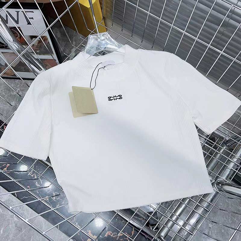 

Womens t shirt Vest Sweaters Sleeveless Knits 23SS Fashion Casual Tees Short Tops Style Slim Tees Casual Tops Women Clothing -L, White