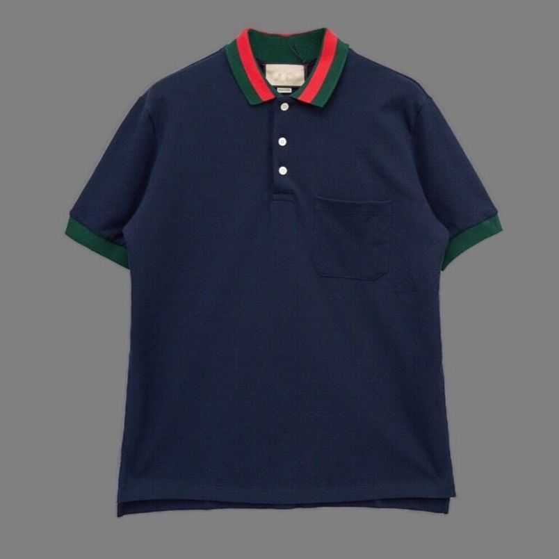

Womens Designer t shirt tracksuit Shirt Ceiling grade loose casual ancient family sleeve polo T-shirt Men, Navy blue