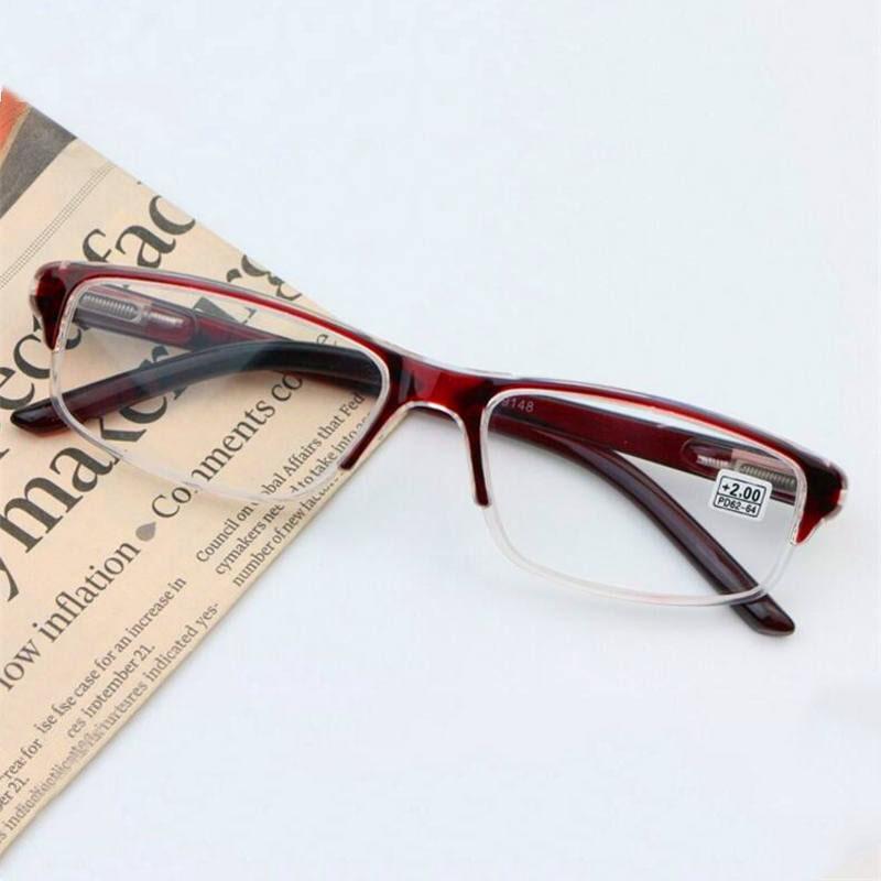

Sunglasses DesignerReading Glasses Men's Female Anti-fatigue Black Plastic Frame Prescription Eyeglasses 100 125 150 To 400 R077Sunglasses