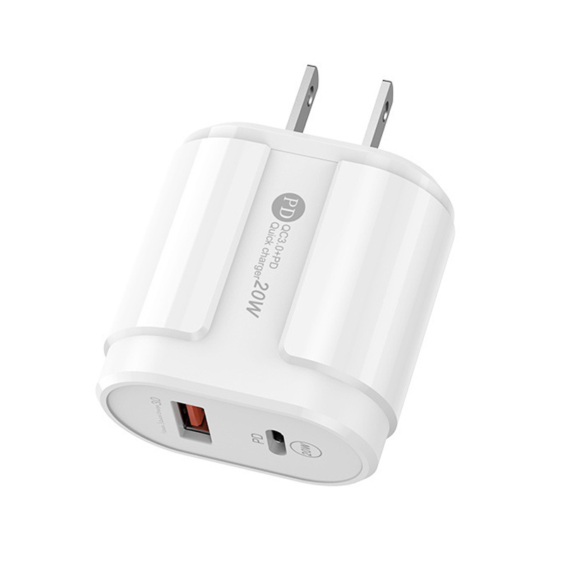 

Macaron PD Home Chargers Dual-port Fast Charging Type C A Charger Travel Plug for Iphone Samsung Huawei Xiaomi Pc Tablet