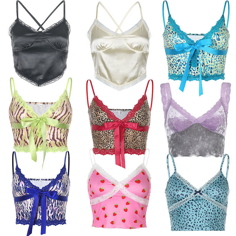 

Camisoles Tanks unif cute cropped bustier clothes for y2k corset tank crop top woman tshirts accessories fashion 2000s aesthetic 230410, Ht4733w0g purple