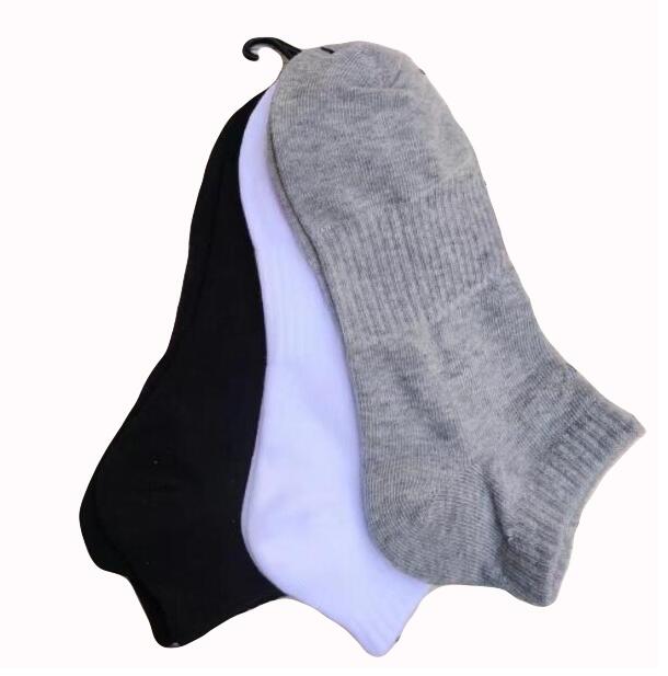 

Socks for men slippers no show sock cotton material underwear sports athletic Geometric pattern cotton fashion casual suitable for spring autumn black white gray, White short