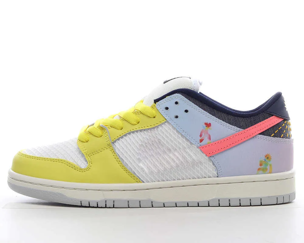 

2023 Basketball Shoes Duks Low Be True Casual Shoes Golden Yellow white Leisure Running Shoe Outdoor Sports Sneakers With Box
