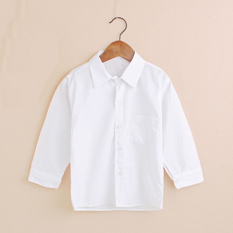 

Kids Shirts Plain White Baby Boys Shirts Children Clothes Classic Top Kids Tee Cotton Girl Jumper Solid Student Uniform 230410, Ivory