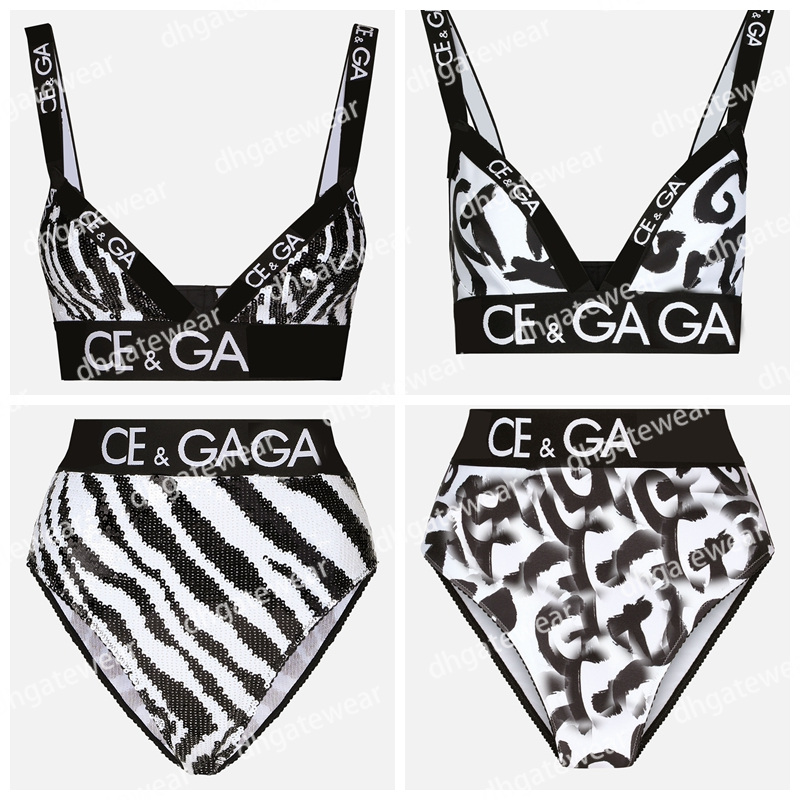 

Summer Sexy Women Bathing Suit Designer Beach Vacation Bikinis Set Fashion Suspenders Swimsuit Metal Buckle Swimwear