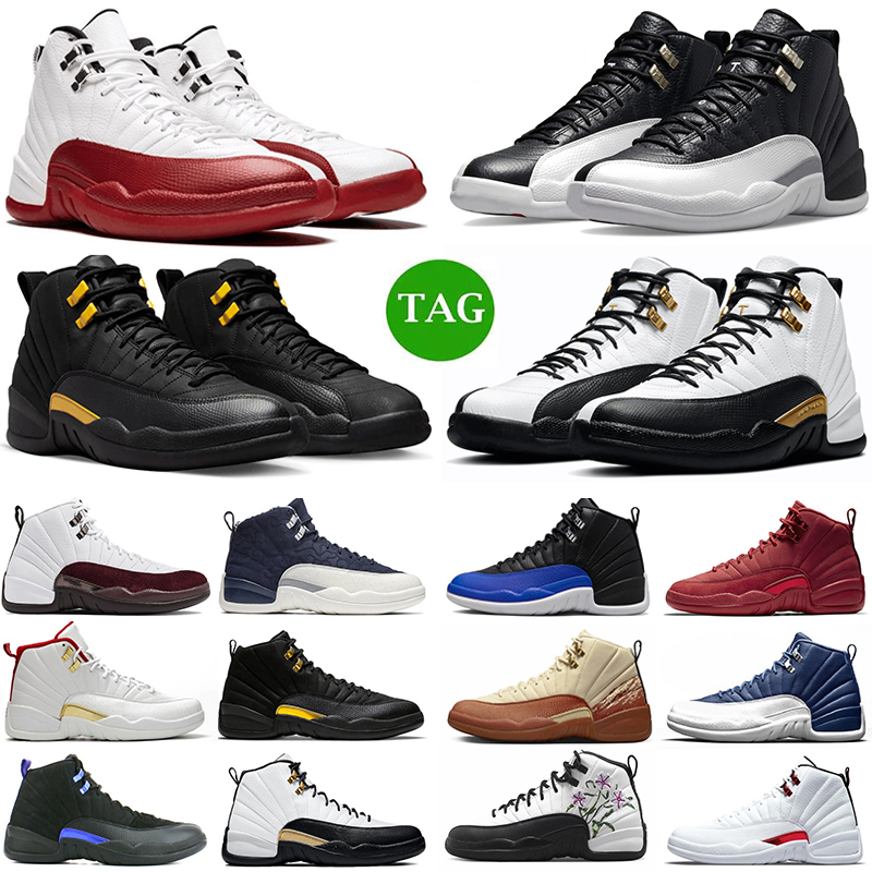 

12 12s Men Basketball Shoes Playoffs Bulls Black Taxi Cherry Field Purple Royalty Stealth University Blue Gold Utility Game Royal Gym Red Trainers Sports Sneakers, Color#4