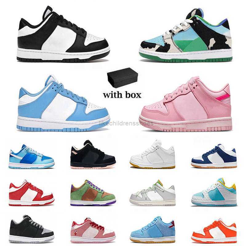 

Designer Kids Shoes Casual Chunky Dunks Low Panda Black White Youth Big kid Shoes Children Baby Walking toddler Sports dunkes Trainers With Box