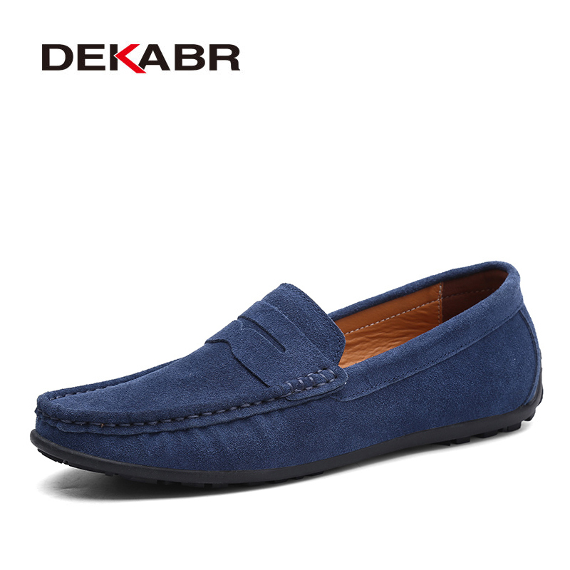 

Dress Shoes DEKABR Brand Spring Summer Sell Moccasins Men Loafers High Quality Genuine Leather Shoes Men Flats Lightweight Driving Shoes 230410, 02 mo green