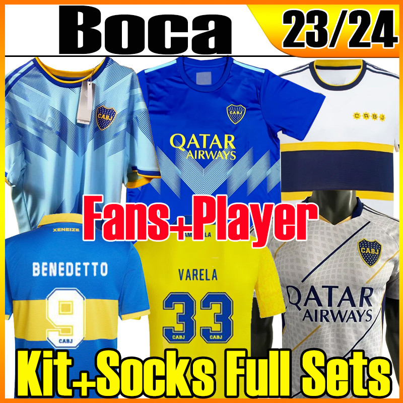 

XXXL 2022 2023 Boca Juniors soccer jerseys Fans Player version CARLITOS MARADONA TEVEZ DE ROSSI 22 23 third 3rd 4th jersey MEN KIDS kits SETS football shirt uniforms, 22 23 third patches