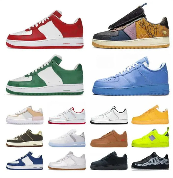 

2023 Air''forces 1 Shadow One Low Type Running Shoes Offs White Black Gum Nail Art Wheat Utility Cactus Beige Light Green Spark, 36-45 offfwhite mca leather