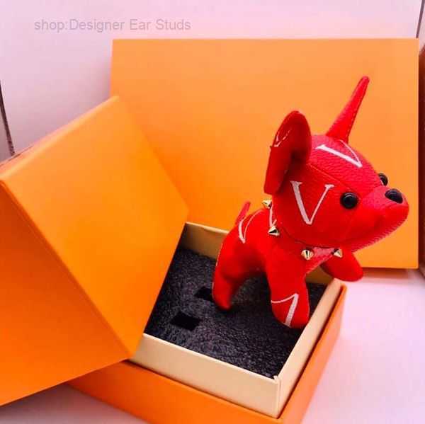 

Keychains Fashion Designer Key Buckles Purse Pendant Bags Dogs Design Luxury Doll Chains Keys Buckle 7 Colors with Box 4 7N7K