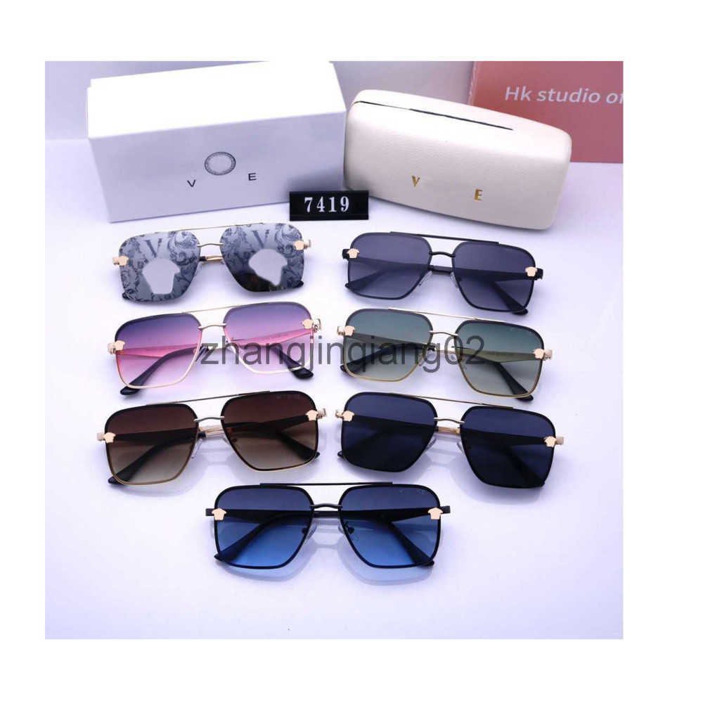 

Designer Versage Sunglass Cycle Luxurys Round Fashion Sport Polarize Sunglasses For Womens Mens Summer Driving Fishing UV Protection Pink Black Glasses
