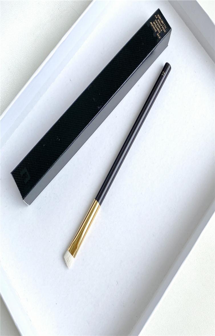 

TFSeires Eyeshadow Contour Brush 12 Goat Hair Luxury Angled Eyeshadow Smudging Beauty Makeup Brush2934565