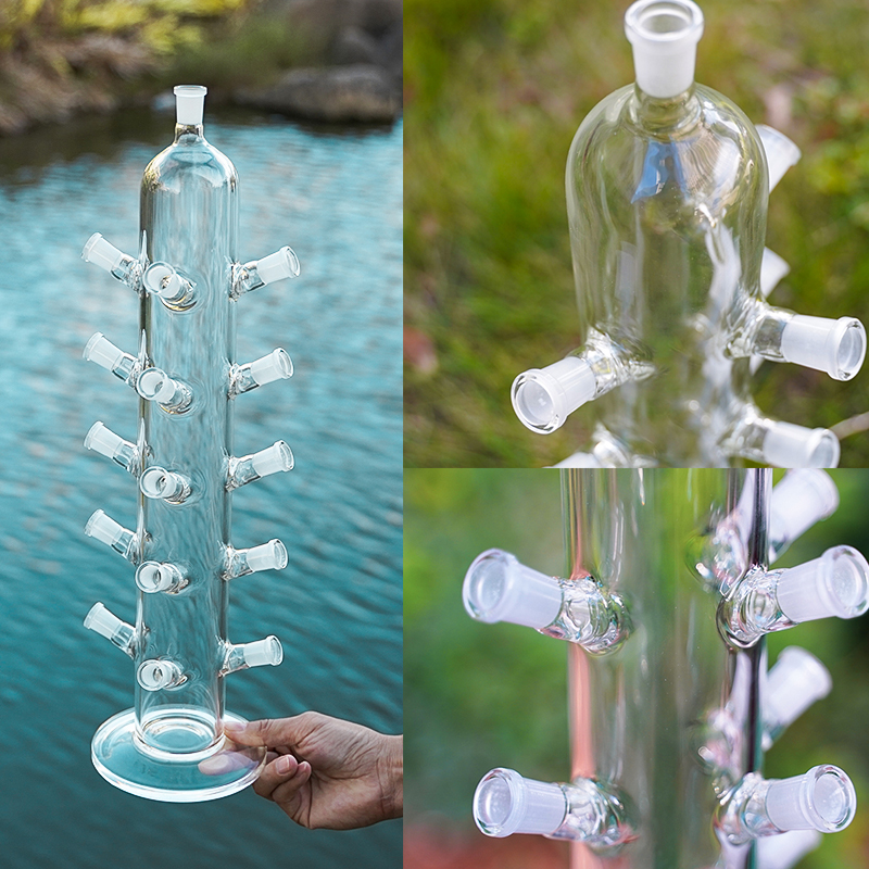

19 Inch Hookahs Unique Bong Water Pipes 15 14mm Female Jiont Oil Dab Rigs 5mm Thickness 304g Special Shape Glass Bongs