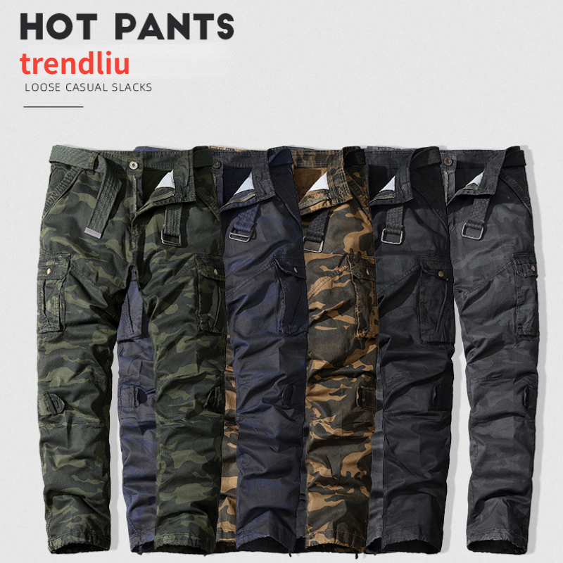 

Men's Pants Men's Military Trousers Casual Cotton Camouflage Cargo Pants Men Outdoor Trekking Traveling Trousers MultiPockets Work Pants 230410