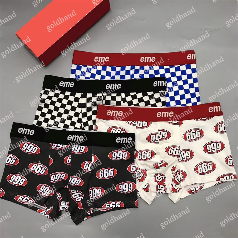 

Fashion Mens Designer Underpants Sexy Breathable Underwear Male Letter Printed Pure Cotton Soft Boxers, Mark the color