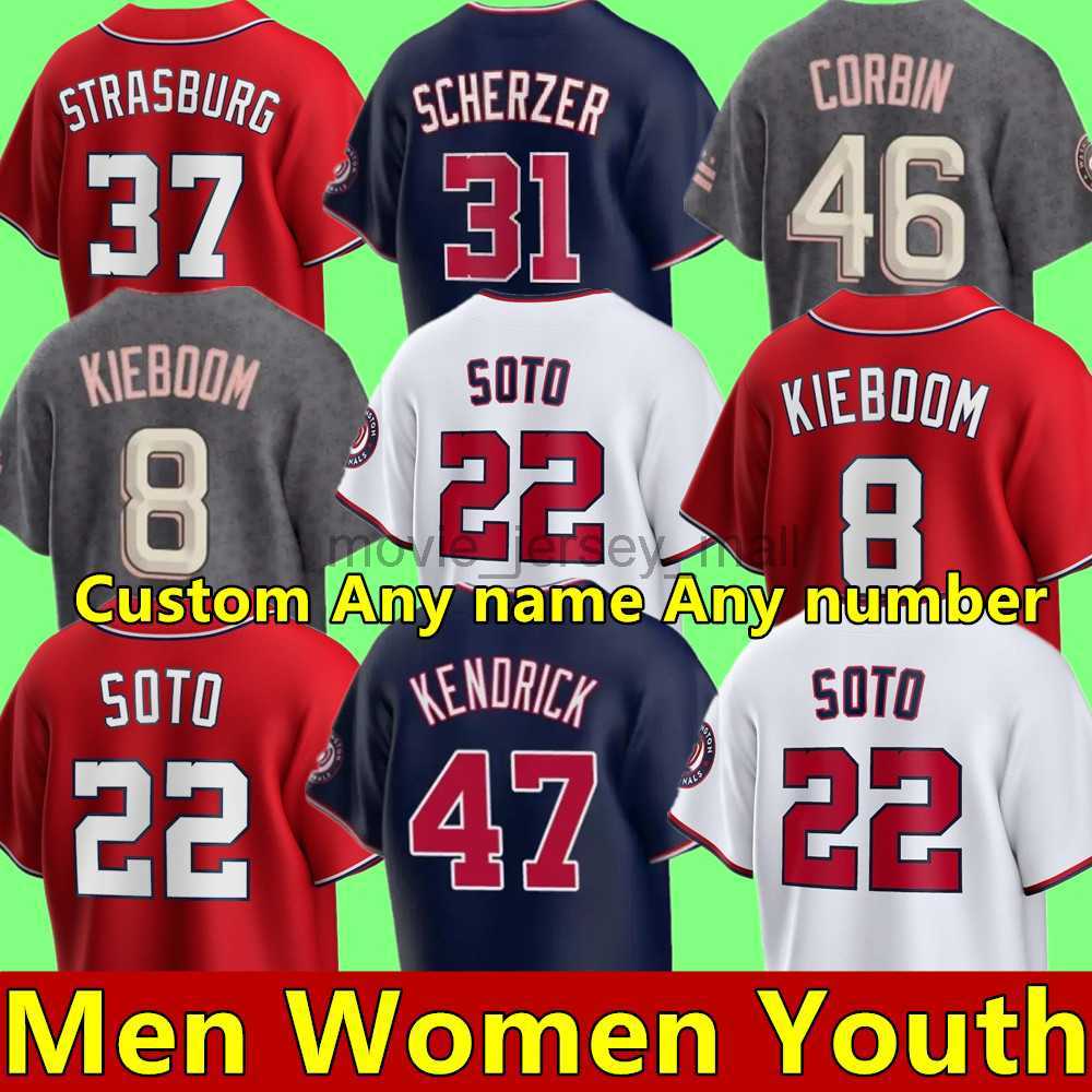 

Men Stephen Strasburg Baseball Jersey Ryan Zimmerman Carter Kieboom CJ Abrams Nationals Keibert Ruiz Cherry Blossom City Connect Nelson Cruz, As shown in illustration