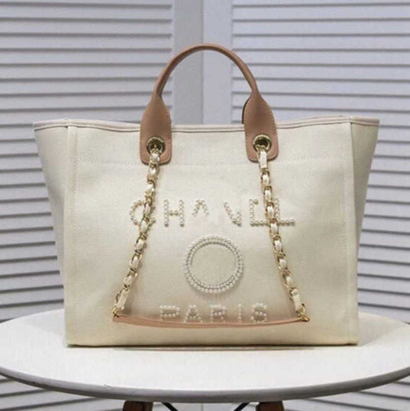 

Luxury Classic Women's Beach Bags Ch Brand Fashion Canvas Handbag Designers Female Backpacks Large Capacity Evening Bag Small Chain Packs Big Shopping Handbags NCXJ, Size45x30x15cm
