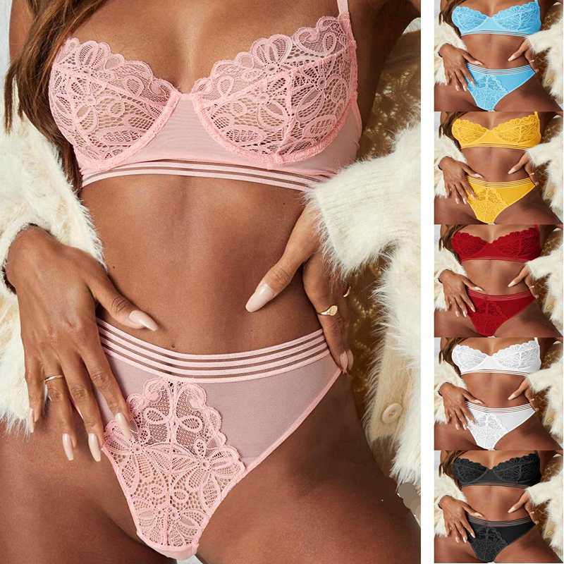 

Bras Sets Pink Bras and Panties Sets Lace Underwear Women Sexy Push Up Lingerie and Panty Nightie Clothes Female High Waist Lingere AA230410, Red