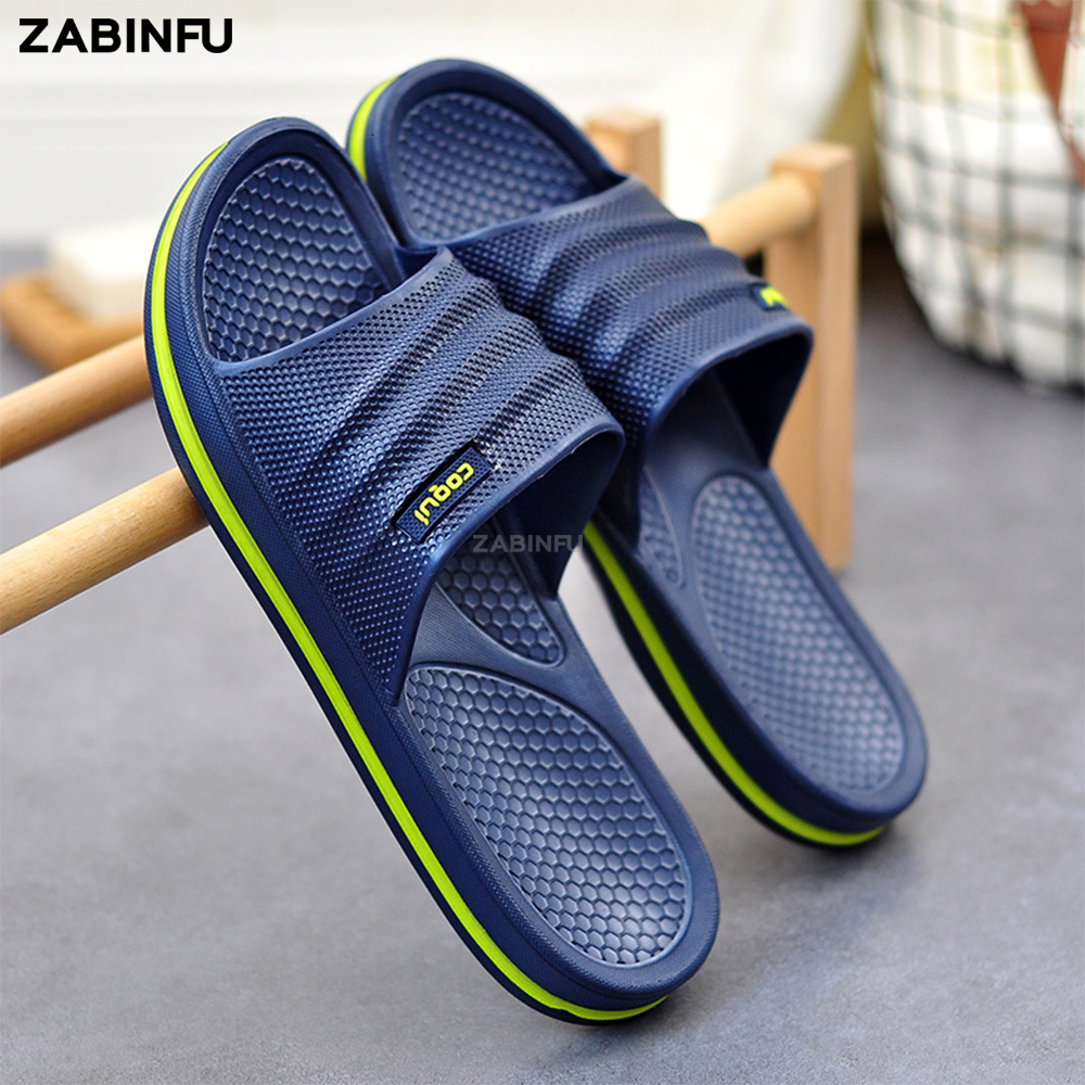 

Slippers Indoor Men Summer Comfortable Non slip Platform EVA Lightweight House Shoes Bathroom Big Size 45 230410, Grey