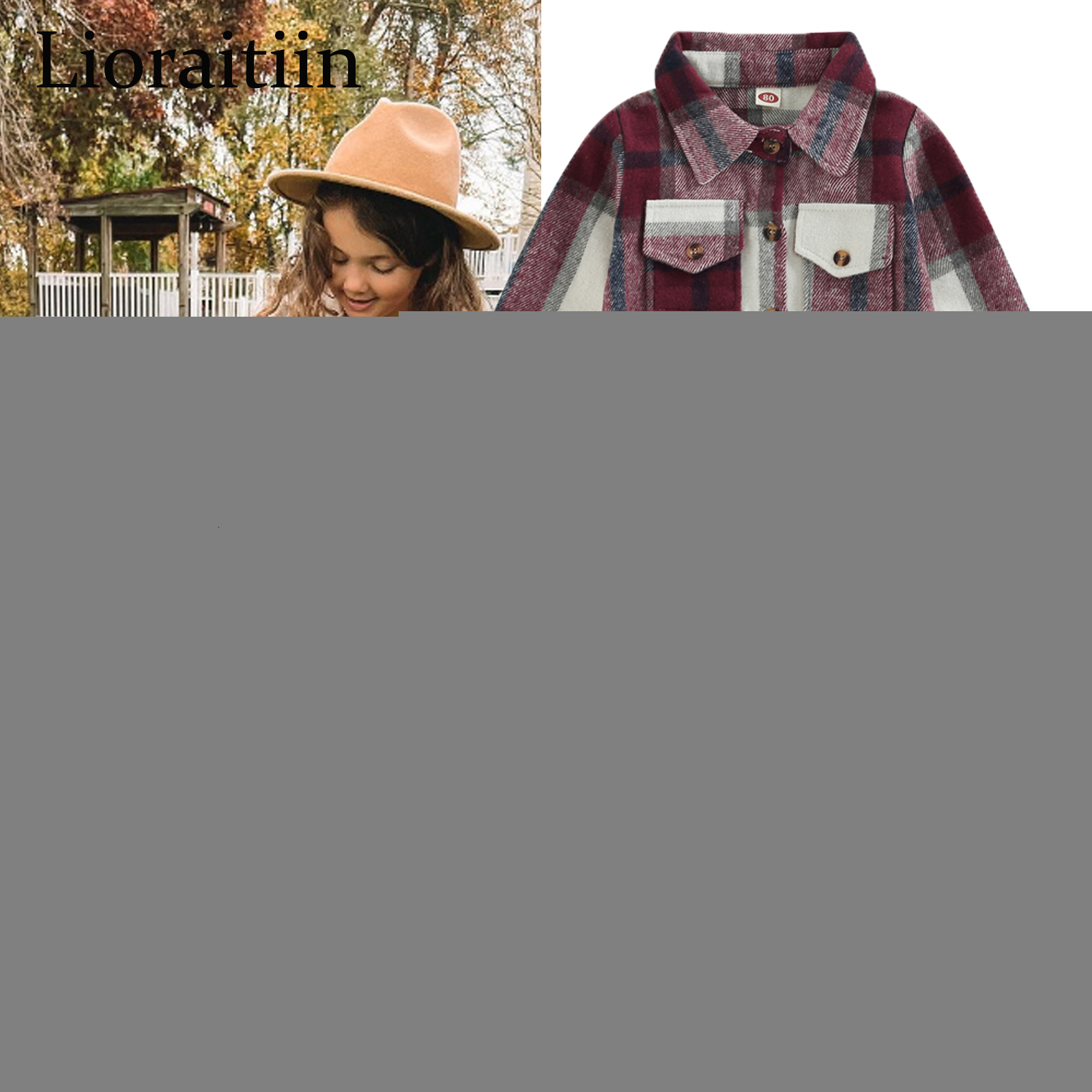 

Kids Shirts -08-23 Lioraitiin 0-4Years Kids Baby Girl Boy Plaid Shirt Jacket Casual Lapel Long Sleeve Button Up Cardigan Jacket Coat 230410