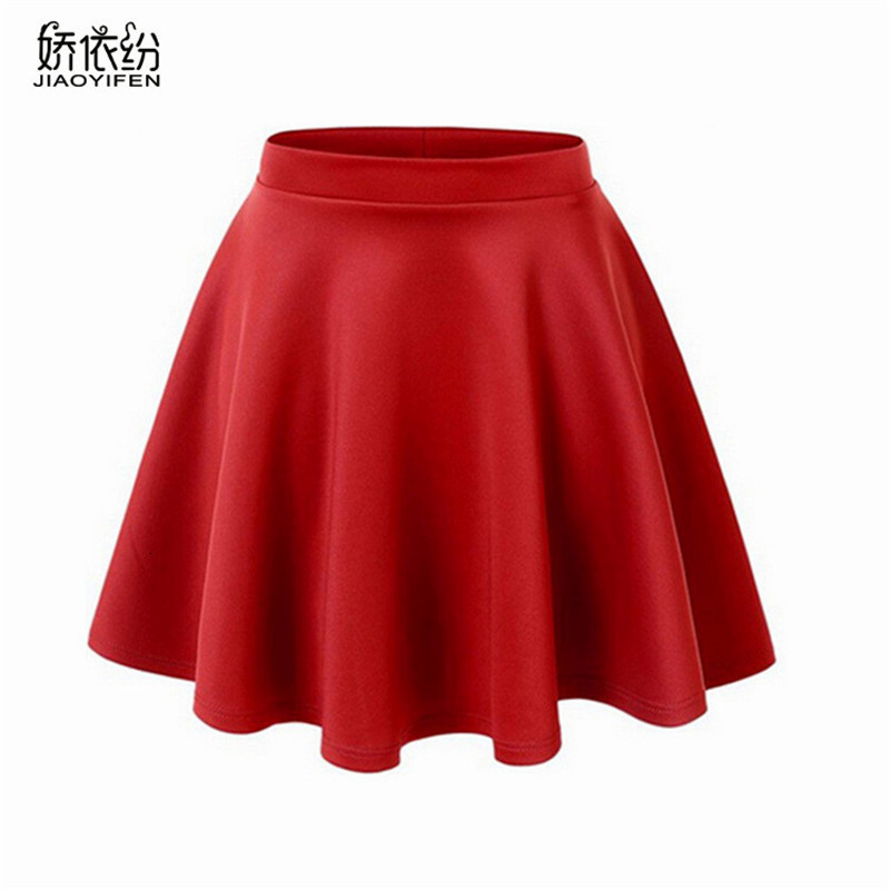 

Skirts Summer Womens Korean Fashion Sexy Girls Mini Elastic Fold for Female JYF Brand 230410, Red