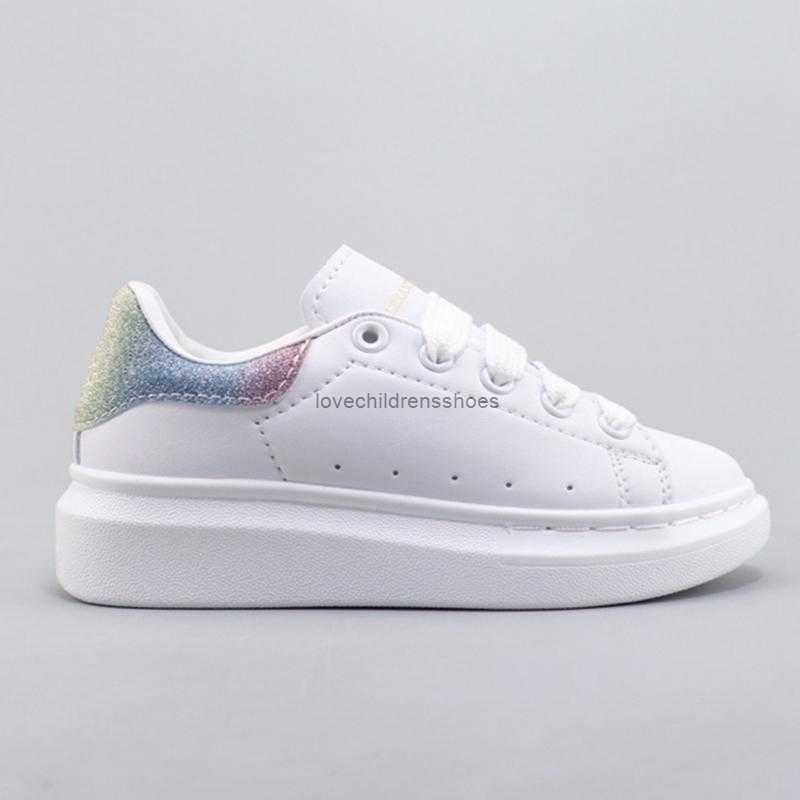 

Kids Shoes Fashion White Red Black Dream Blue Single Strap Outsized Youth Sneaker Rubber Sole Soft Calfskin Leather Lace-up Trainers Patchouli Sports Grade School, #9