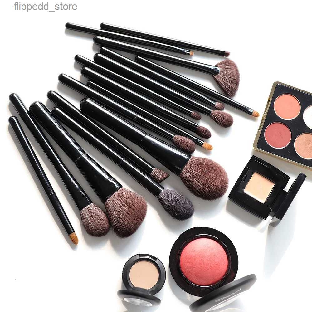 Makeup Brushes OVW 22pcs Set Professional Cosmetic Natural Goat Hair Horse Synthetic Weasel Mix Brush Kit Tools Face Eye Make up Q231110 Q240507-image-973510329