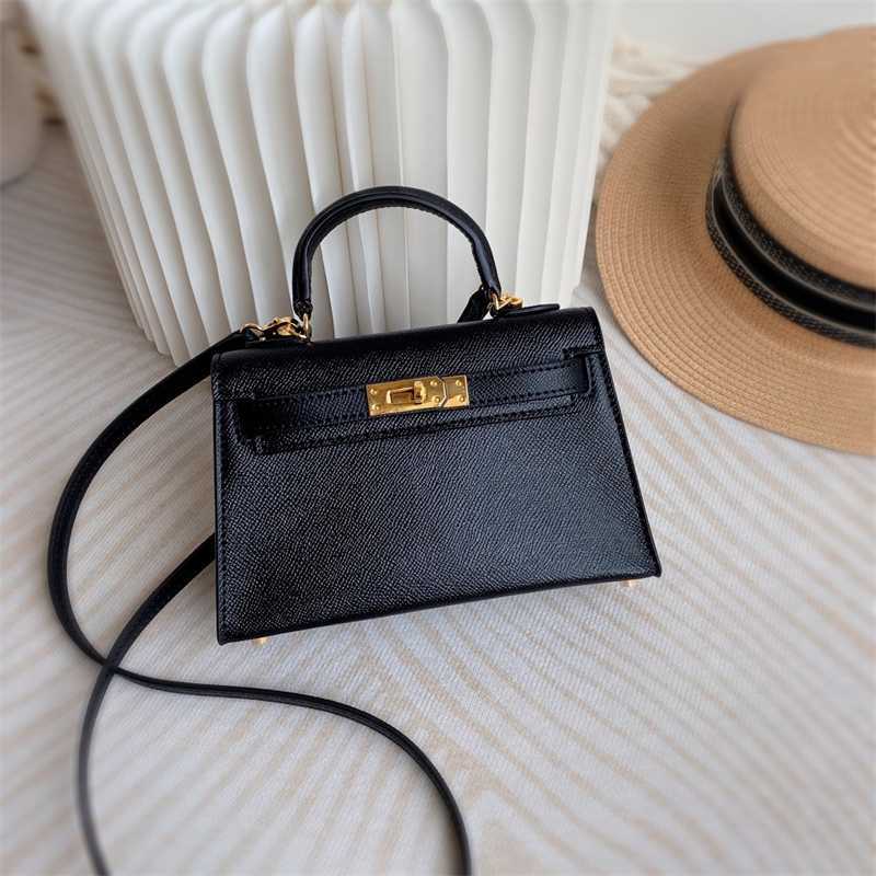 

Herms Women Bag Kellier Star's Same Leather Palm Grain Women's Handbag Mini Second Generation One Shoulder Messenger Bag, White7