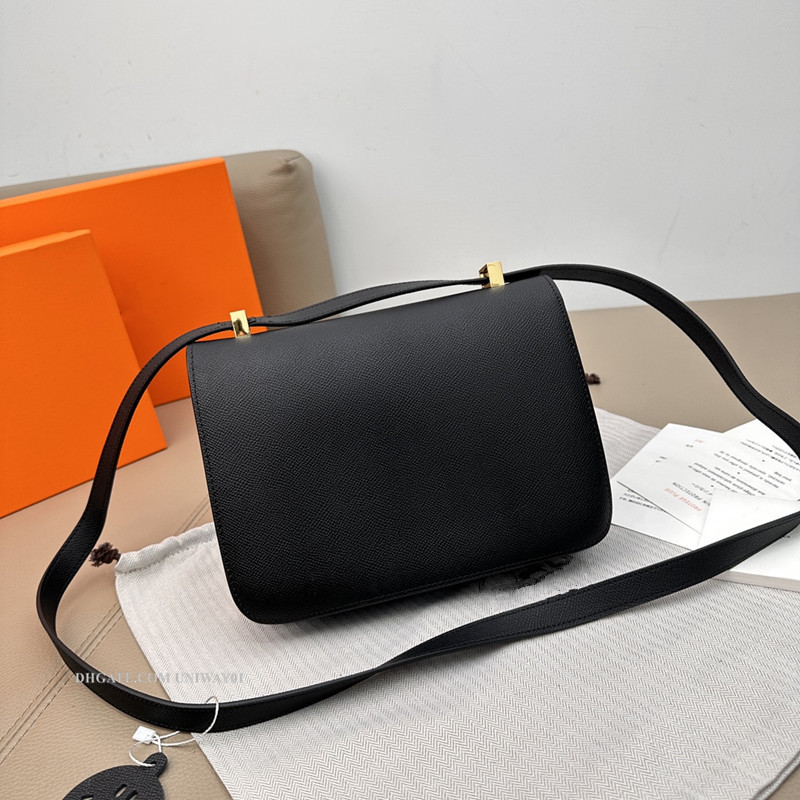 

Genuine leather Desginer bag women woman handbag shoulder bags H metal with box wholesale, Brown