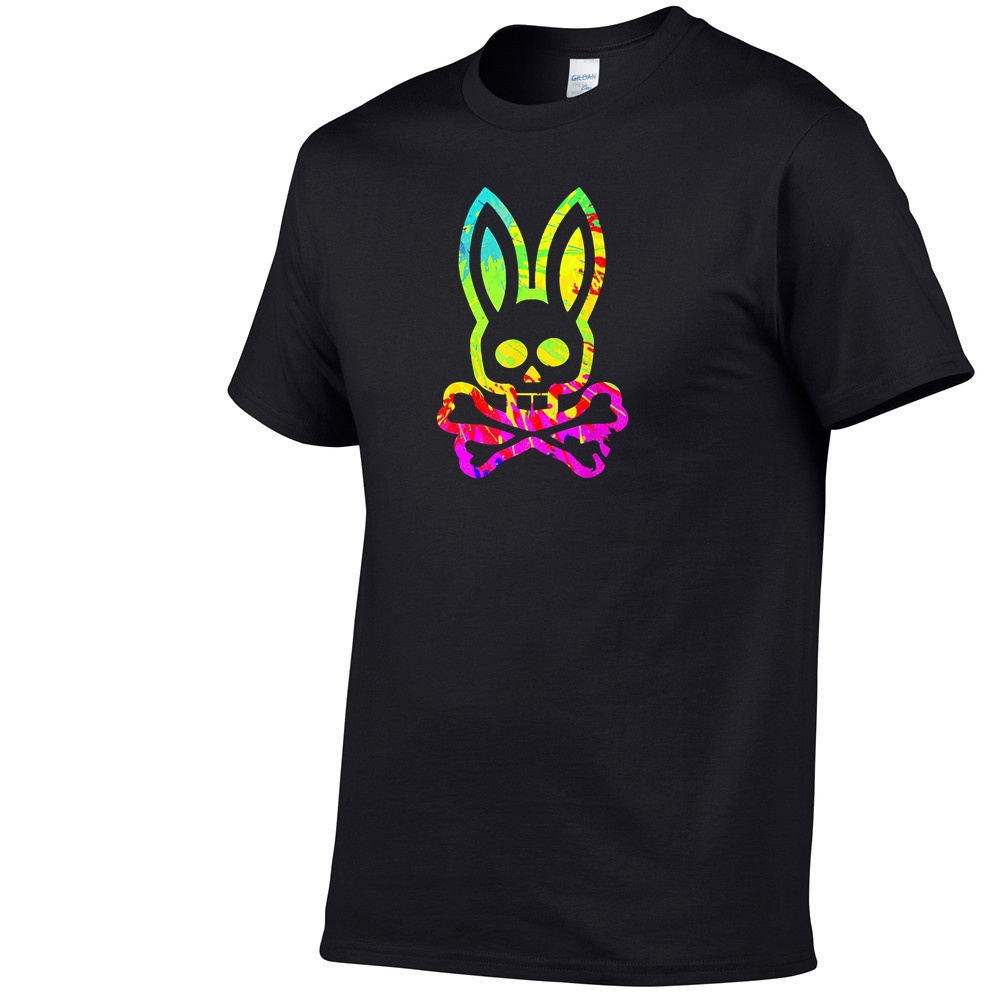 

Mens TShirts Summer Fun Printing Skull Rabbit Hip Hop Tshirt Cotton Breathable Top Fashion Casual Zipper 230410