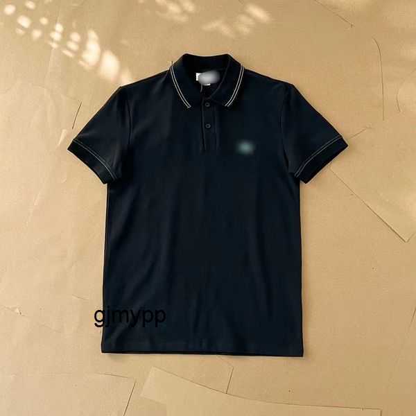 

Men' Polos Cotton Polo Shirt Short Sleeve Loose Solid T-shirt High Quality Paul 188XVK