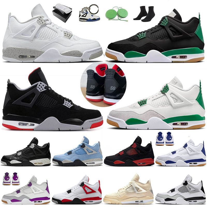 

Air Jorden 4 Jorda 4 Basketball Shoes JUMPMAN Women Mens Trainers Blue Red Thunder Canvas White Sail Bred Black Cat Taupe Haze Pine GreenSneakers Size 47 With Box, A#46 psgs 40-50