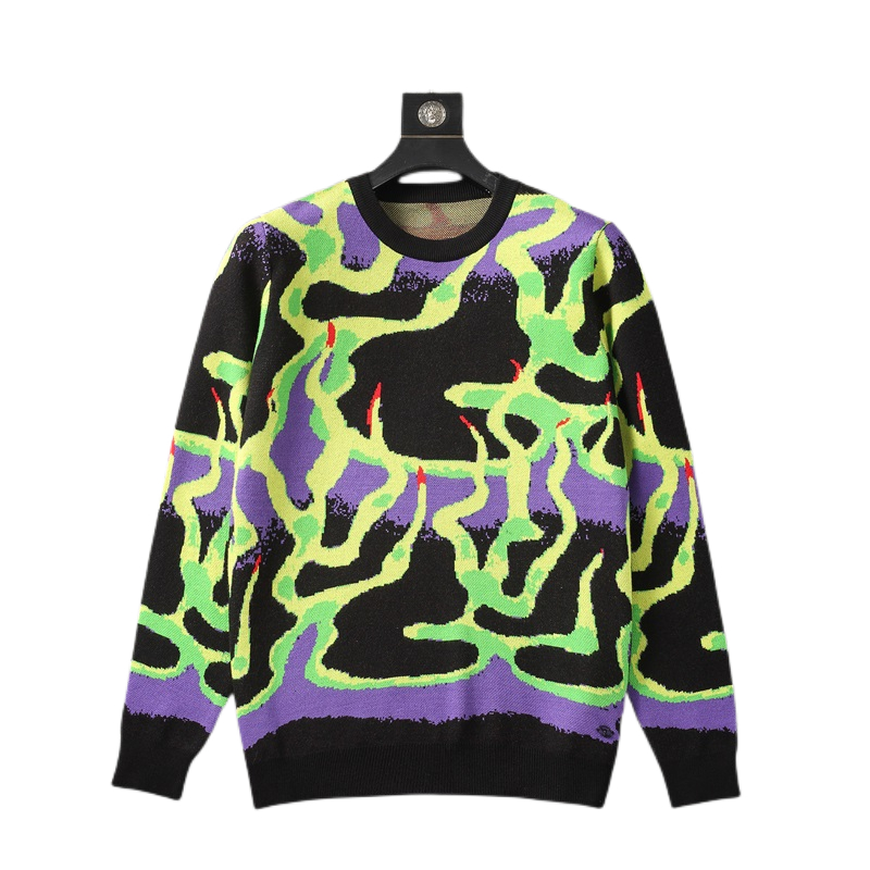 

Men's and women's designer sweater pullover men's long-sleeved sweater hoodie casual trend graffiti men's clothing spring and autumn clothes, Black
