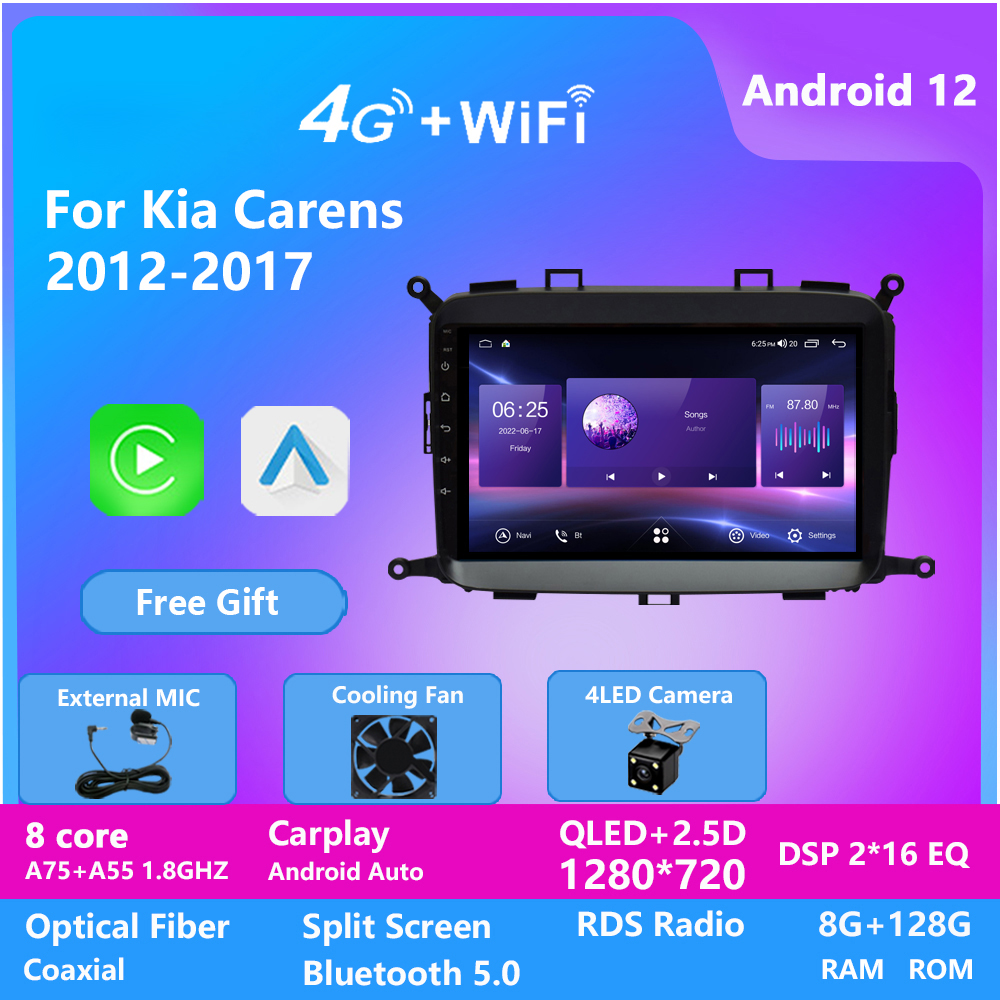 

10 INCH Android Car Video Radio for KIA CARENS 2012-2017 Touch Screen Stereo Audio GPS BT 4G IPS WiFi