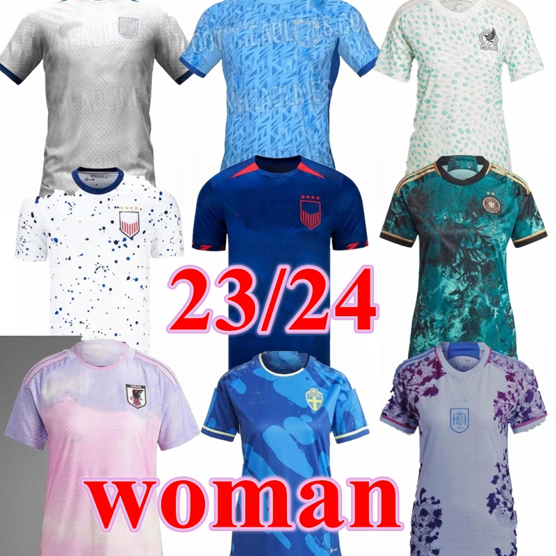 

2023 women french englands Mexico SWEDEN JAPAN COLOMBIA WOMEN SOCCER JERSEYS SPAIN GERMANY home away 2 23 24 jersey football shirts lady sets woman, 2023 usa home women