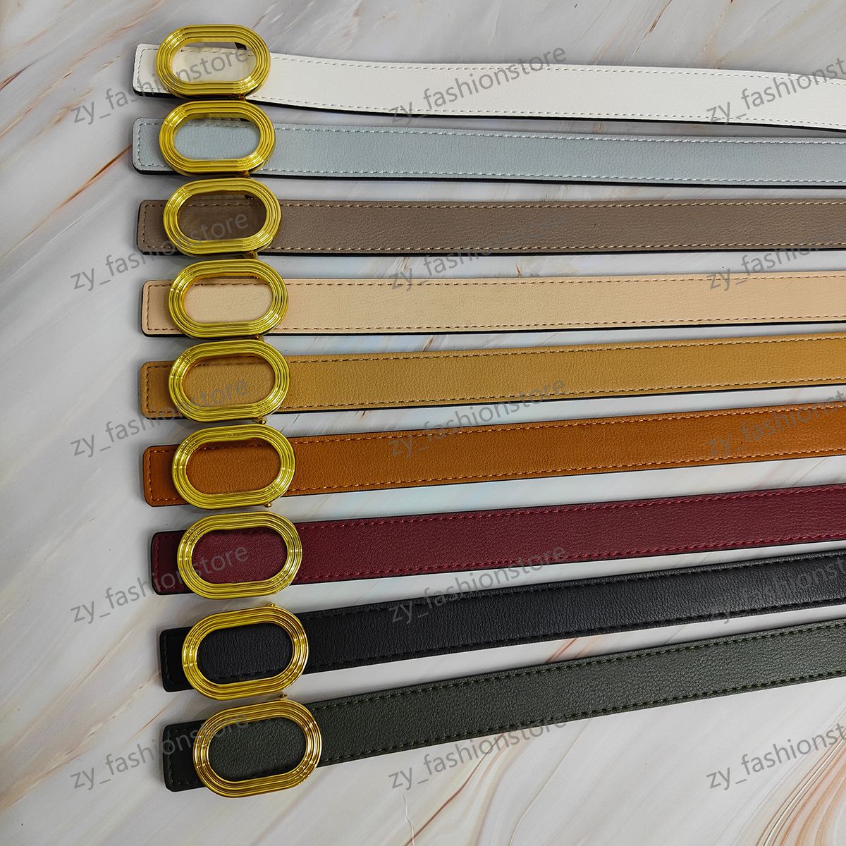 

womens famous brand belt luxury mens belt fashion mens leather business womens gold buckle classic leisure womens ceinture orange box wholesale, With box