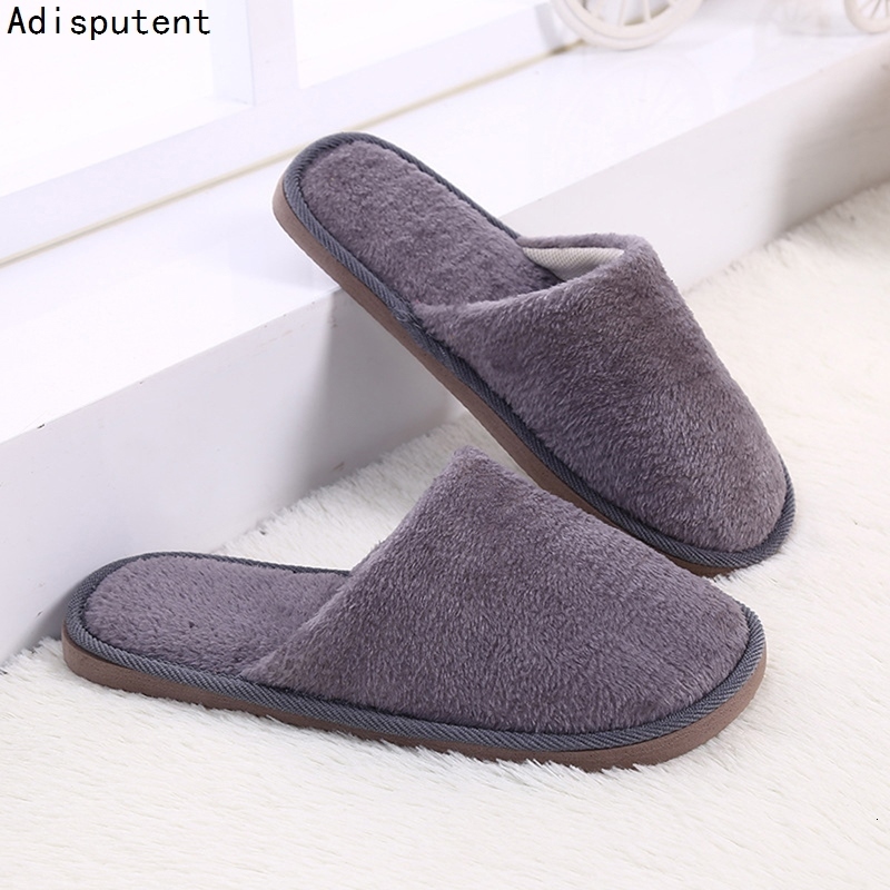 

Slippers Winter Home Men Shoes NonSlip Warm Indoor House Flip Flops Slides Fur Bedroom Flat Floor Footwear 230410, Green