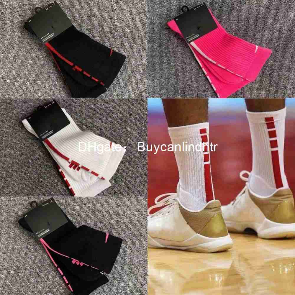 

Fashion Sports Men's Socks Classic Hook Brand Medium Tube Solid Men Women Basketball Sweat Absorbing Breathable Short Boat Sock Luxury Sportsocks Bh1p, 10
