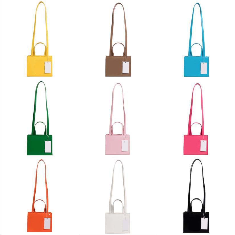 

Latest Designer Telfars 2 Sizes Shopping Bag Womens Mens Purses Handbag Clutch Wholesale Wallet Card Holders PU Tote Satchels Crossbody Shoulder Luxury bags, Orange