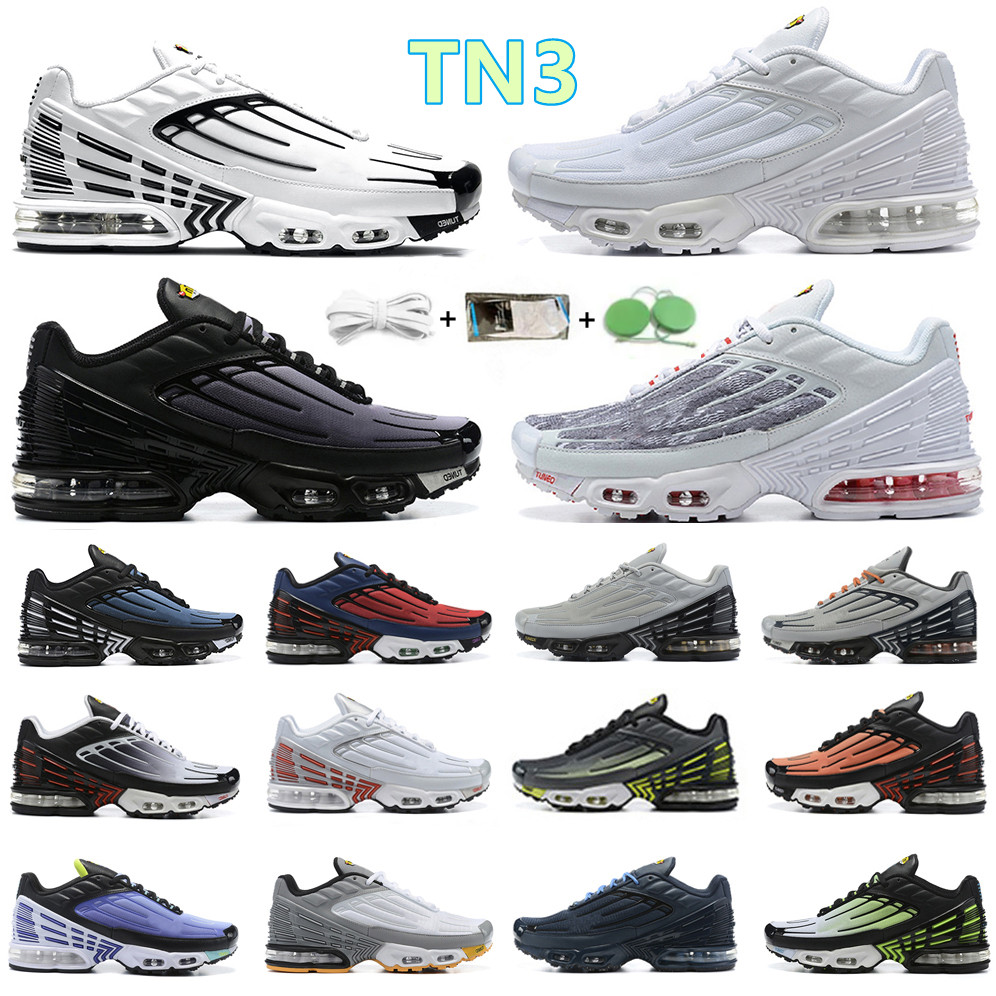 

Mens TN Tn Plus3 Running Shoes Triple White Laser Black Blue Green Topography Pack triple Simple hyper classic Tiger neon Men Women Trainers Sports Sneakers Sneaker, Color#22