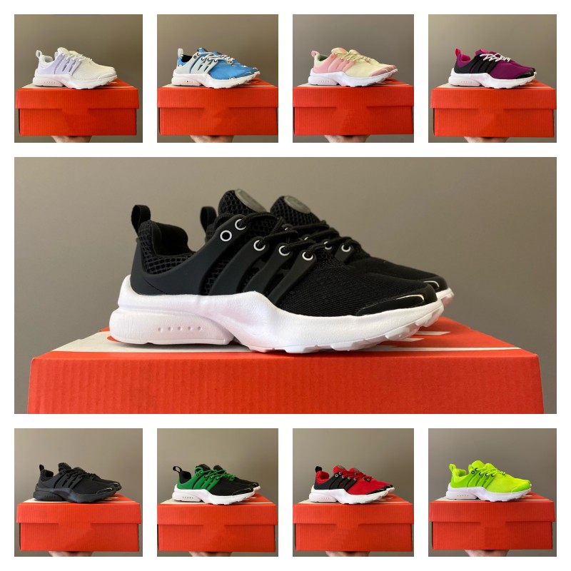 

Infant baby Kids 5 Kids Running Shoes Presto Ultra BR QS Yellow Pink Oreo sneaker trainer White Black Boy Girls Youth Children Outdoor sports Sneakers Size 25-36, 1369313