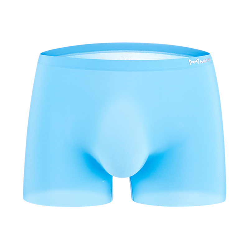 

Underpants MiiOW 3Pcs Sexy Seamless Boxer Men Underwear Ice Silk Breathable Transparent Men's Panties Bxoers Shorts Boxershorts MR8052 230410, Mr8052-3a