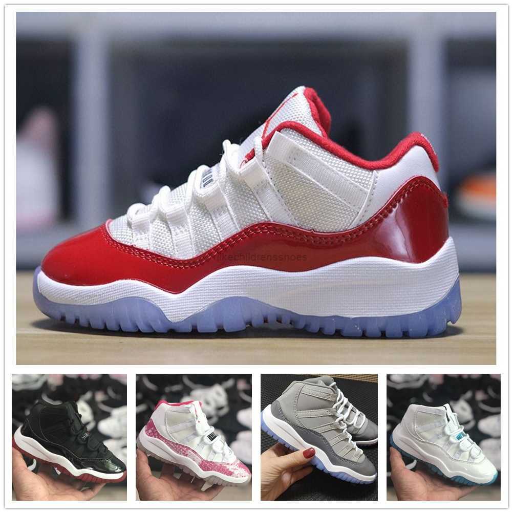 

New 11S Kids Basketball Shoes Gym Red Infant Baby Children Toddler Gamma Blue Concord 11 Trainers Boys Girls Tn Sneakers Space Jam Child Kid