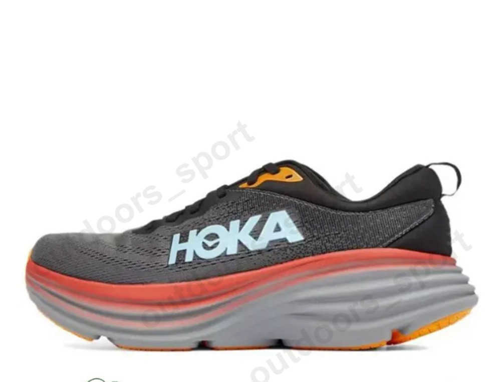 

Hoka Carbon X 2 Running Shoes Bondi 8 Clifton Hokas One Shock Absorption Women Mens Sports Trainers Hot Coral Anthracite Castlerock On Cloud Sneakers Size 36-45, Bondi 8 (3) anthracite castlerock
